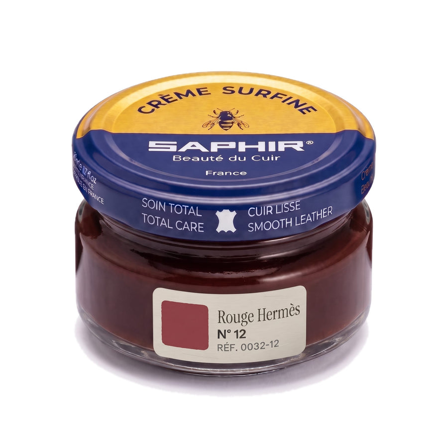 Crème Surfine Saphir Rouge Hermès, pot en verre de 50 ml