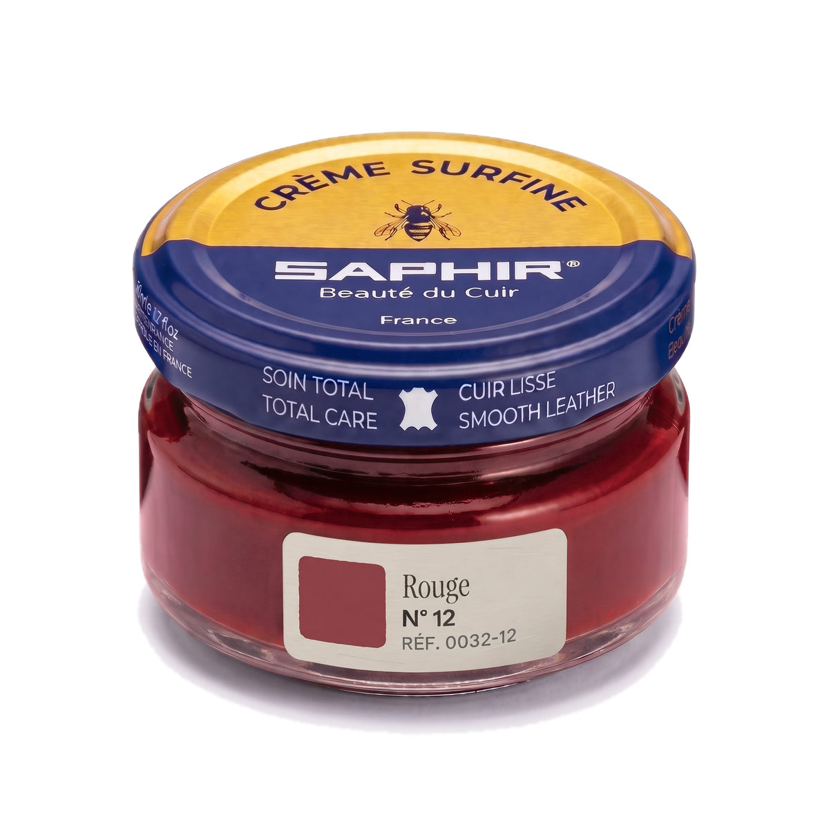 Crème Surfine Saphir Rouge n°12, pot en verre de 50 ml
