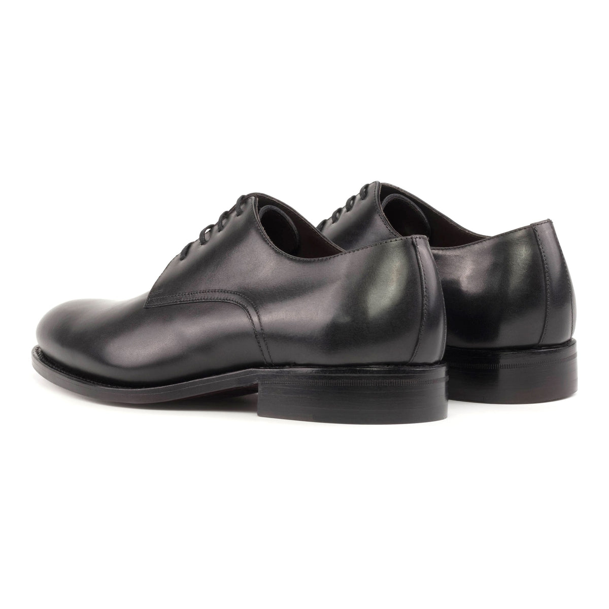 Derby Blucher en cuir noir – vue 3