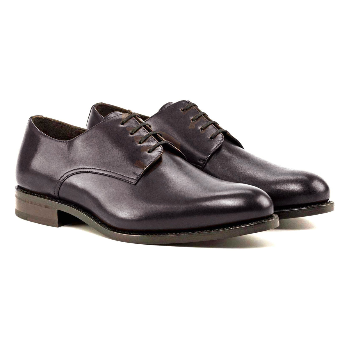 Derby en cuir sang-de-bœuf – vue 1