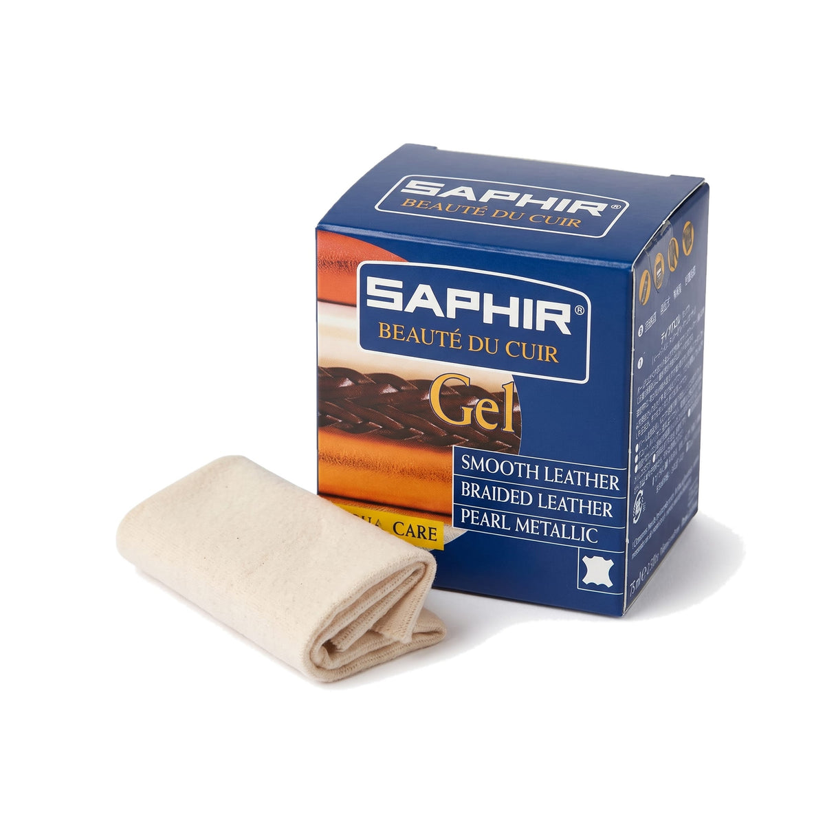 Gel Saphir, pot en verre de 75 ml avec sa chamoisine et son étui