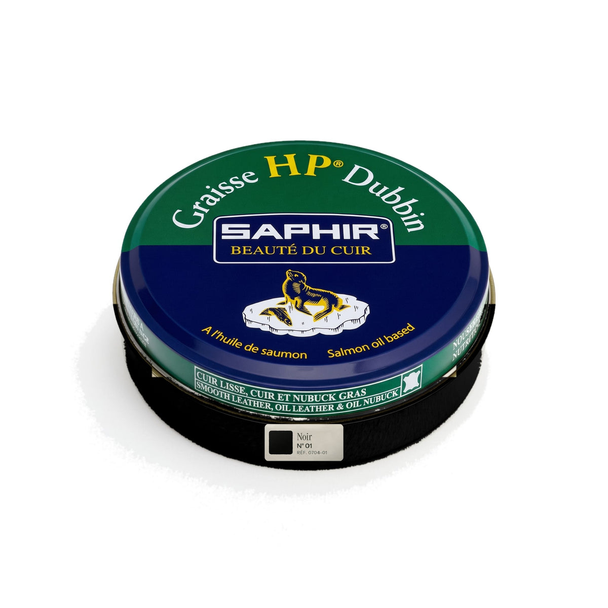 Graisse HP Dubbin Saphir Noir, boîte métal de 100 ml