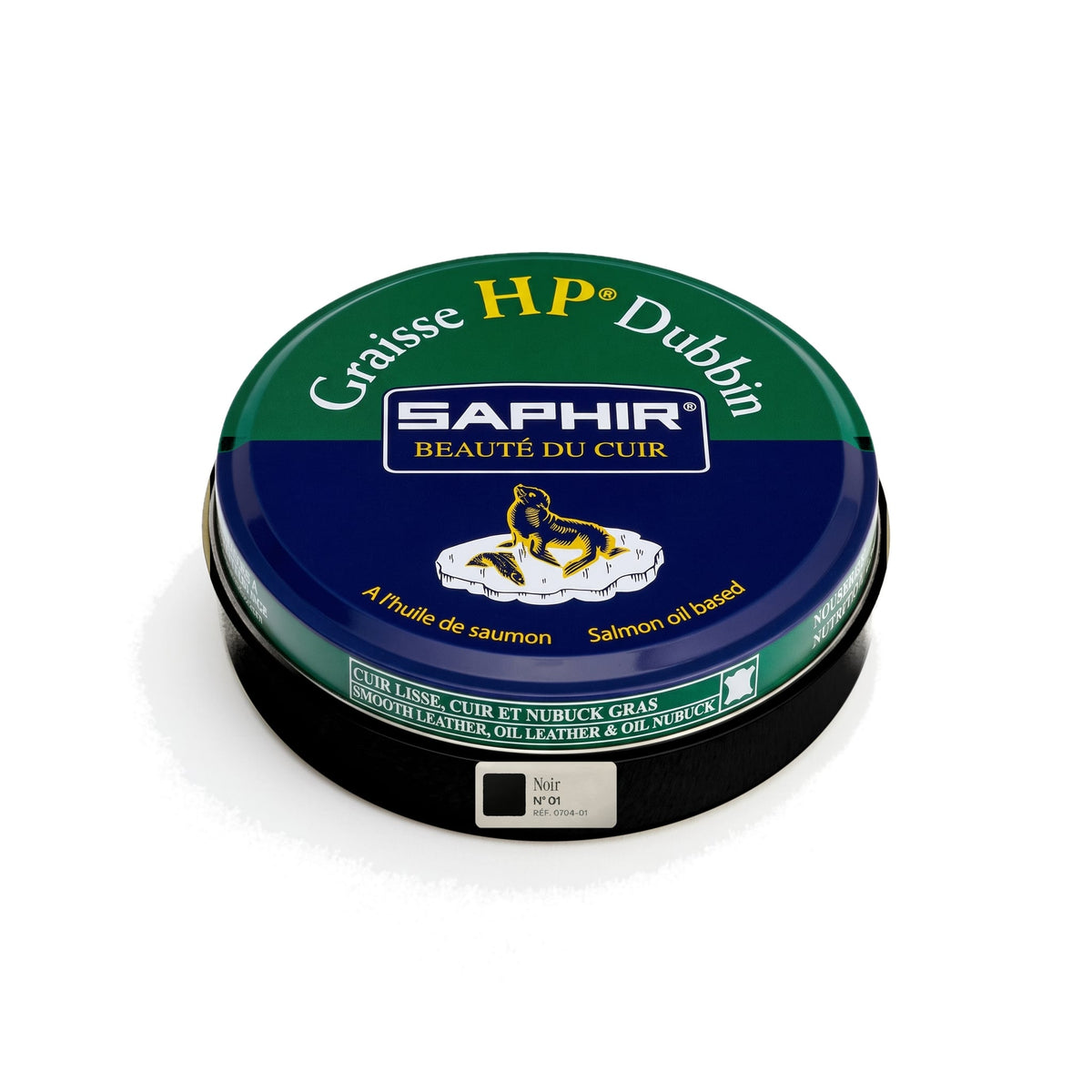 Graisse HP Dubbin Saphir Noir, boîte métal de 100 ml
