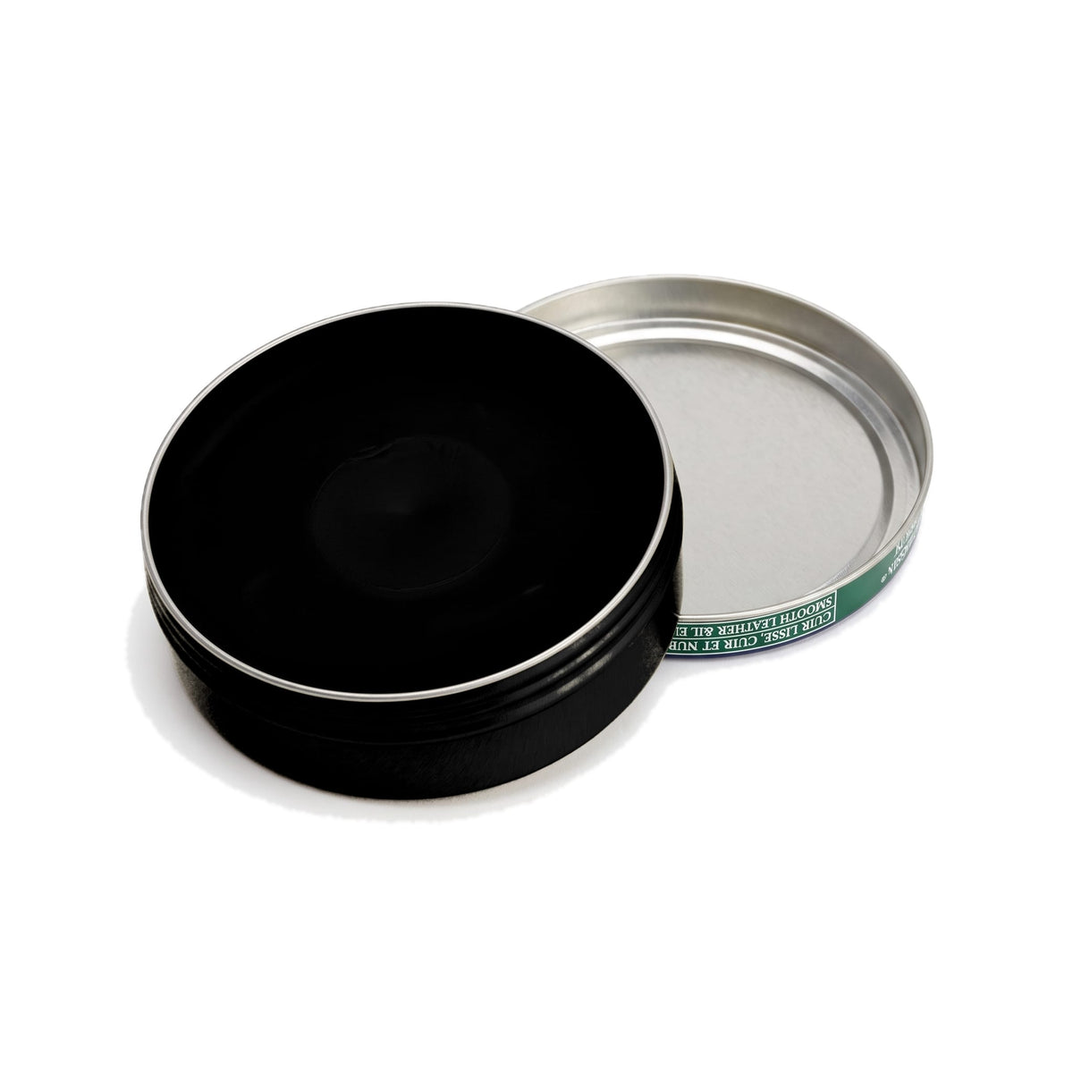 Graisse HP Dubbin Saphir Noir, boîte ouverte, cire visible