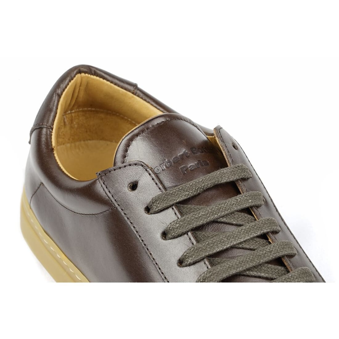 Jersey Cuir Marron Patiné – vue 4