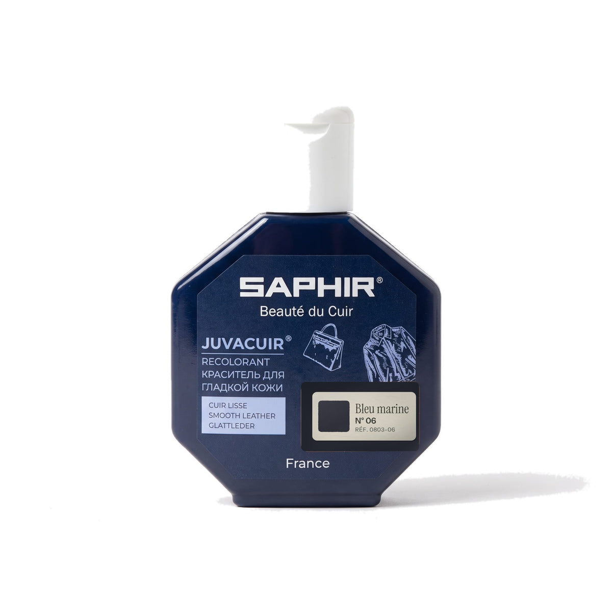 Juvacuir Saphir Bleu marine, flacon applicateur de 75 ml