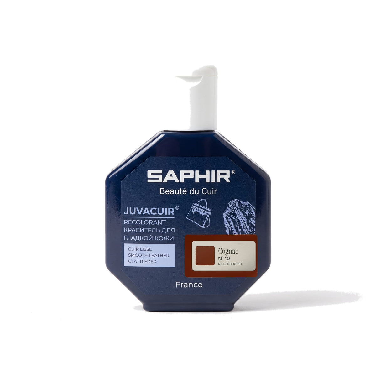 Juvacuir Saphir Cognac, flacon applicateur de 75 ml