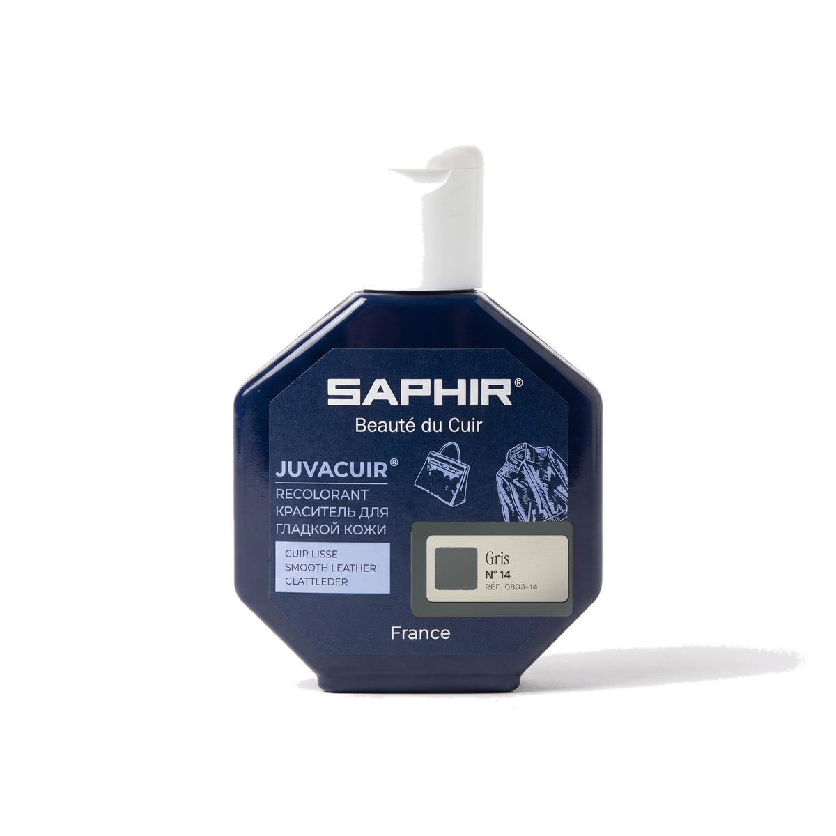 Juvacuir Saphir Gris, flacon applicateur de 75 ml