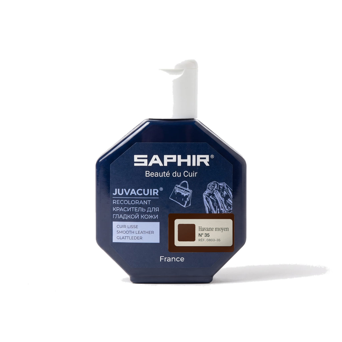 Juvacuir Saphir Havane moyen, flacon applicateur de 75 ml