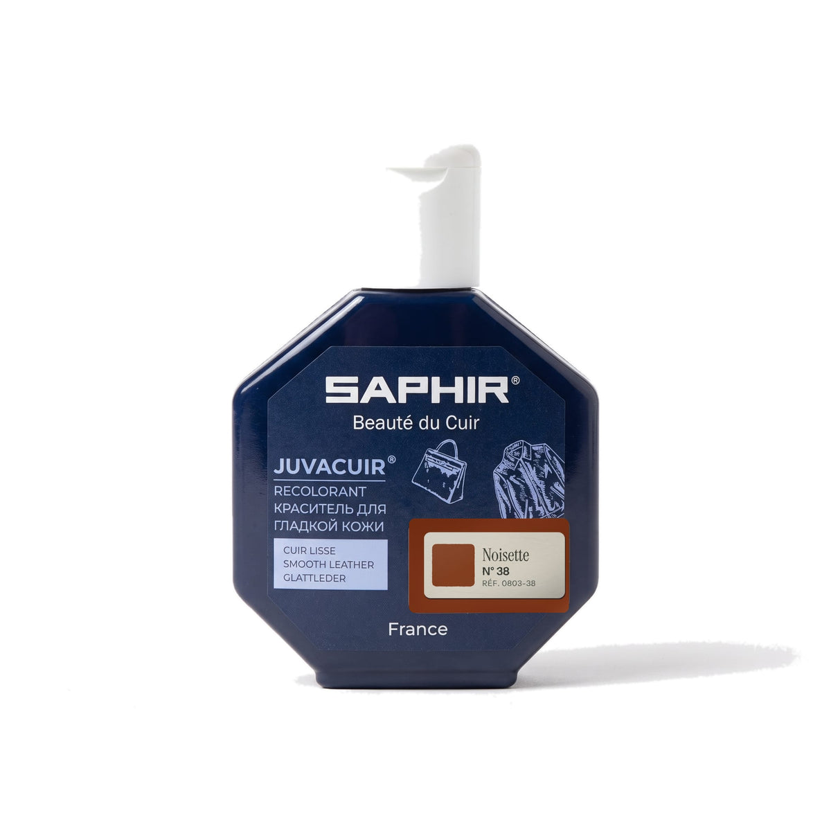 Juvacuir Saphir Noisette, flacon applicateur de 75 ml