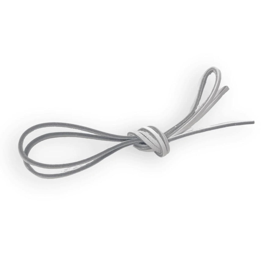 Lacets Cuir Plat Blanc pour chaussures bateau 120 cm Norbert Bottier