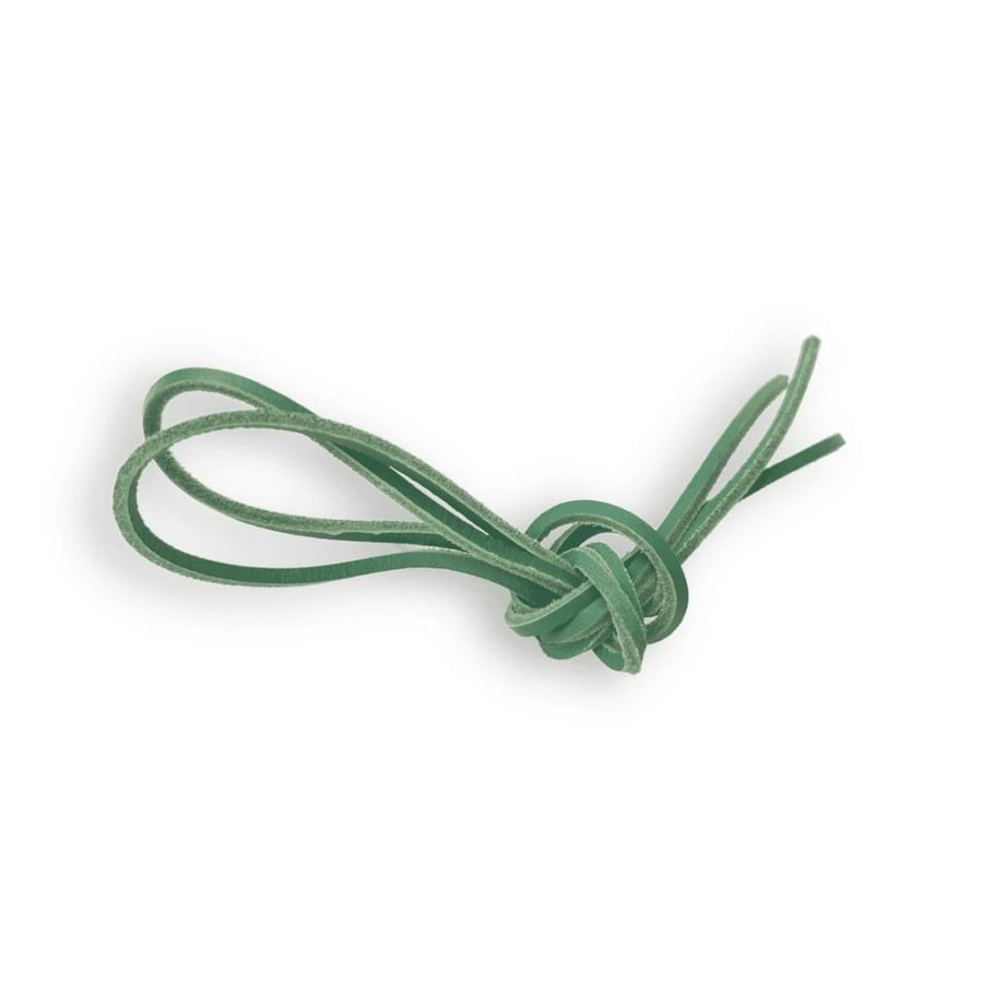 Lacets Cuir Plat Vert pour chaussures bateau 120 cm Norbert Bottier