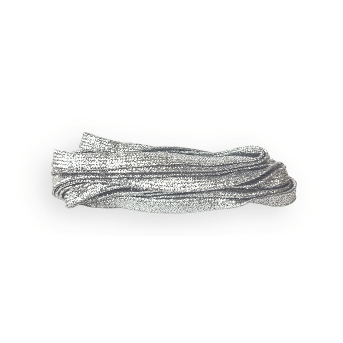 Lacets plat pailleté argenté Norbert Bottier