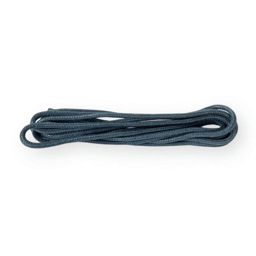 Lacets ronds cirés fins Bleu pétrole Norbert Bottier