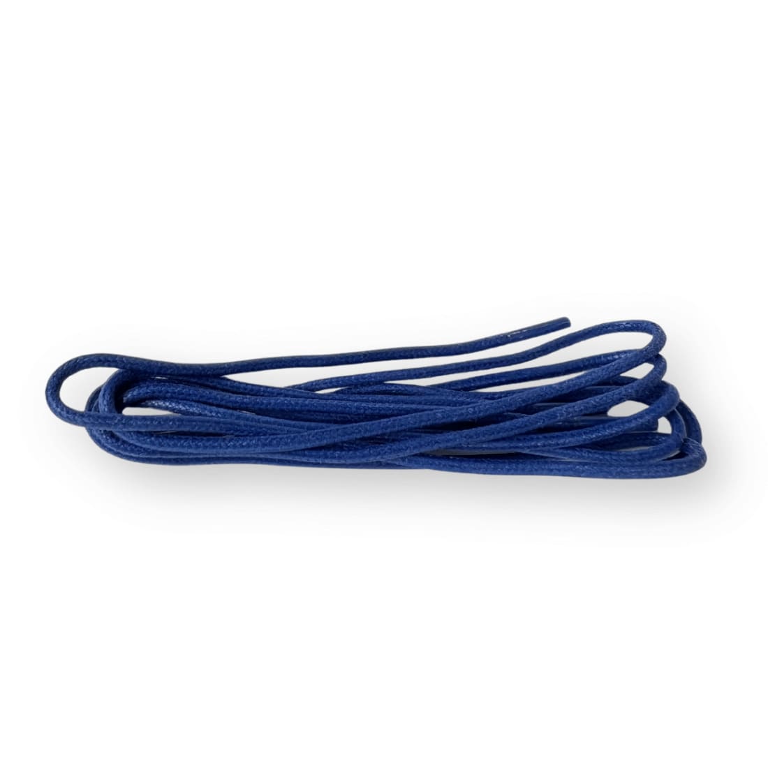 Lacets ronds cirés fins Bleu roi Norbert Bottier