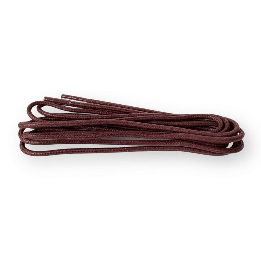 Lacets ronds cirés fins Bordeaux Norbert Bottier
