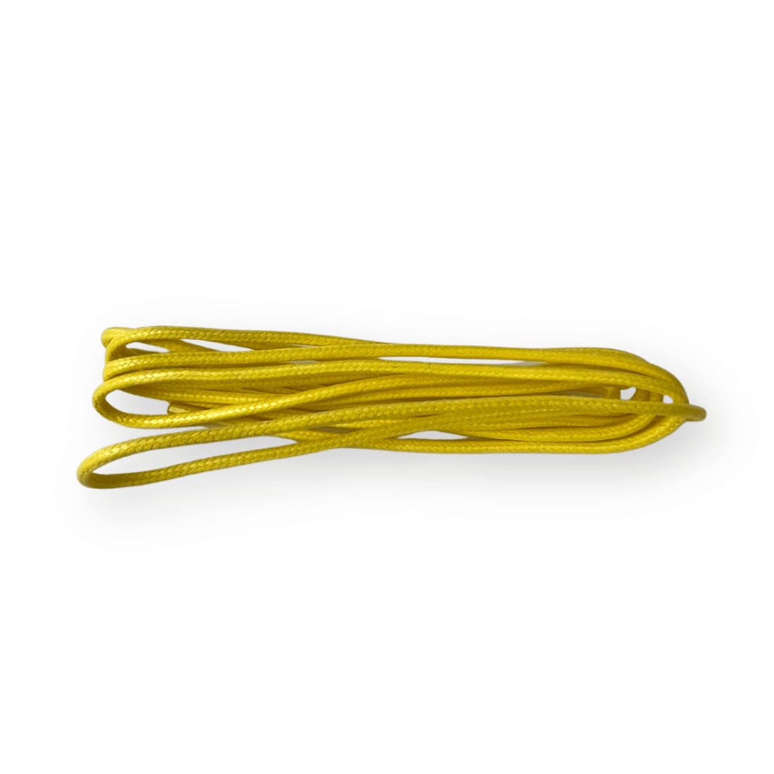 Lacets ronds cirés fins Jaune Norbert Bottier