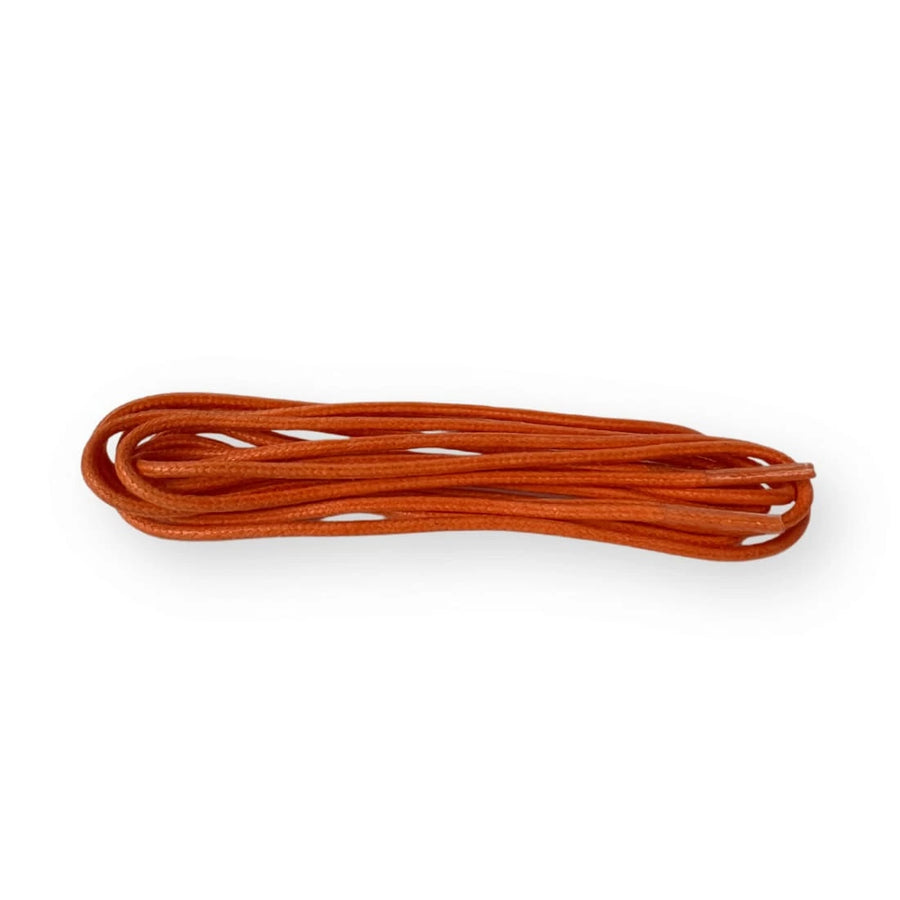 Lacets ronds cirés fins Orange Norbert Bottier