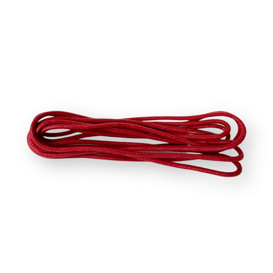 Lacets ronds cirés fins Rouge Norbert Bottier
