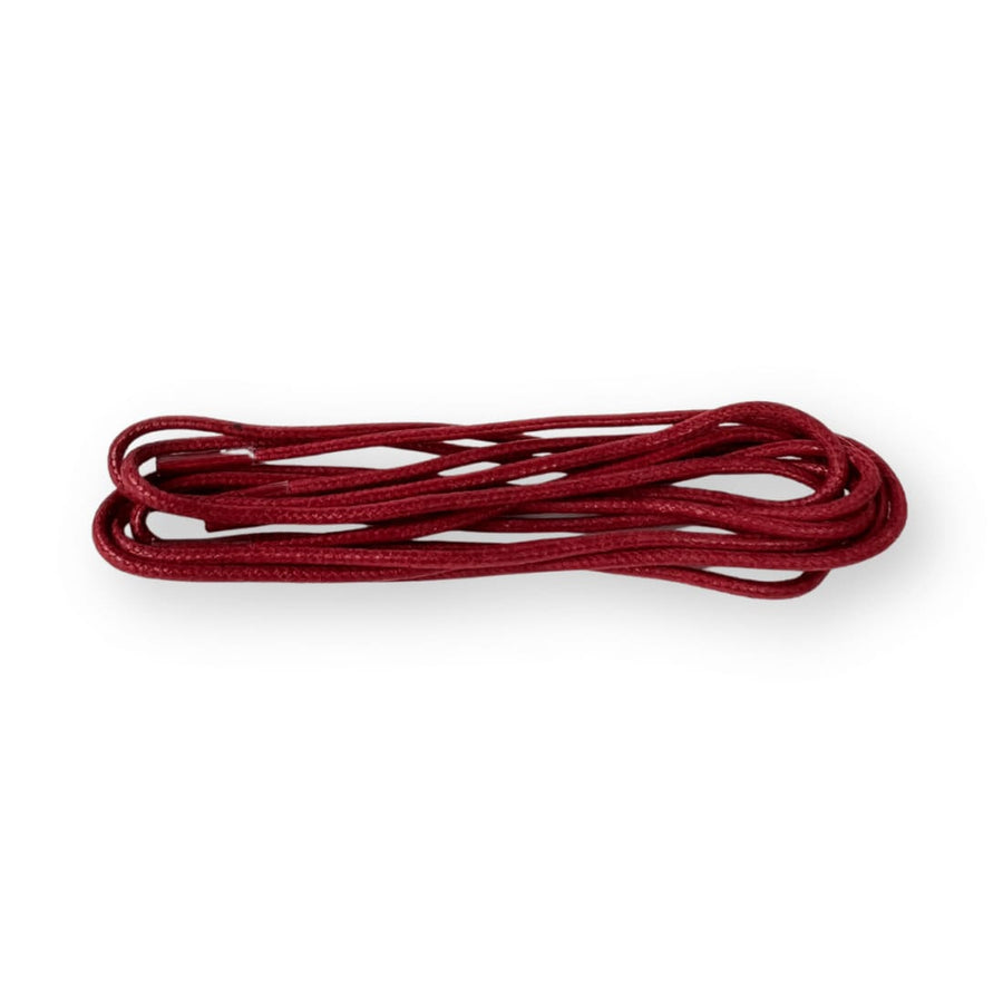 Lacets ronds cirés fins Rouge cerise Norbert Bottier