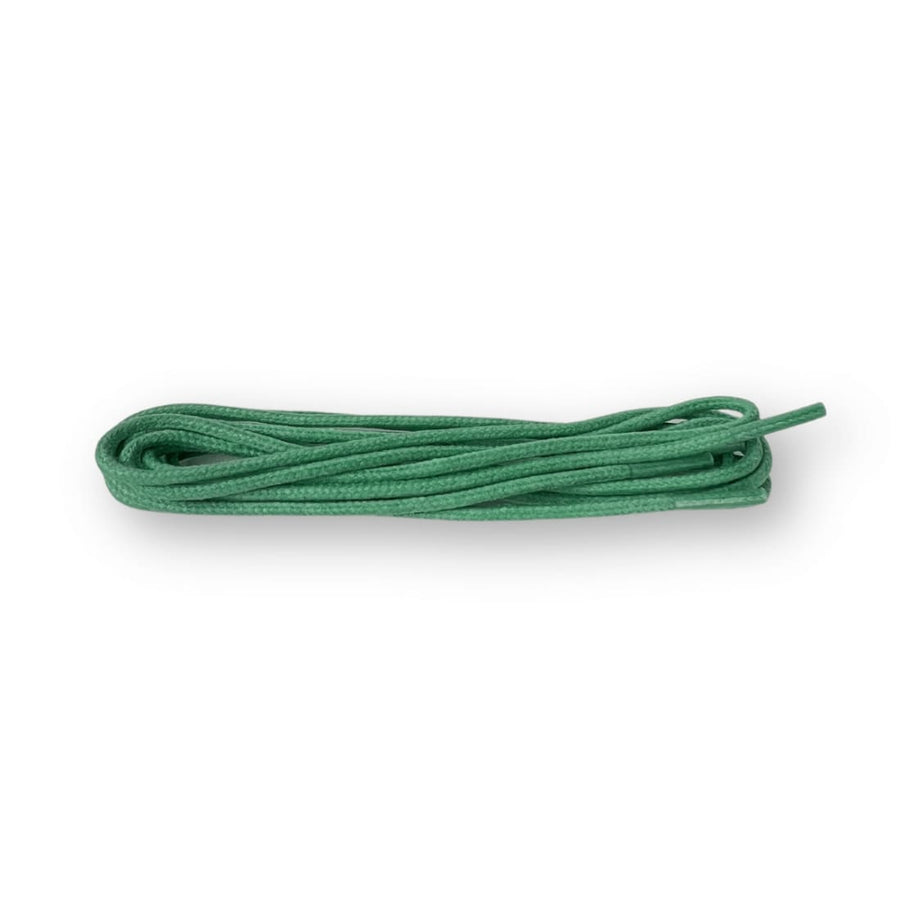 Lacets ronds cirés fins Vert Norbert Bottier