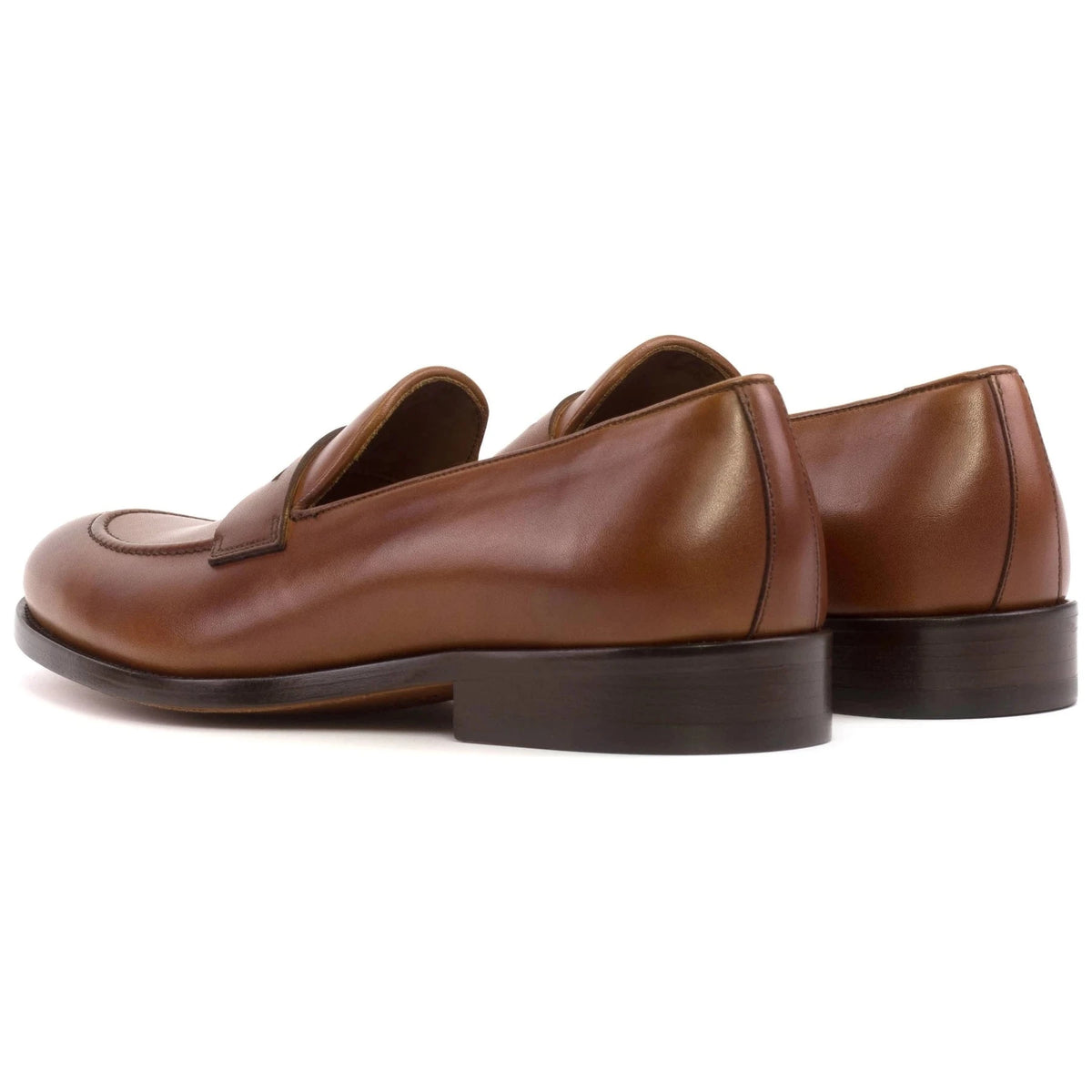 Milton - Mocassins cuir marron clair – vue 3