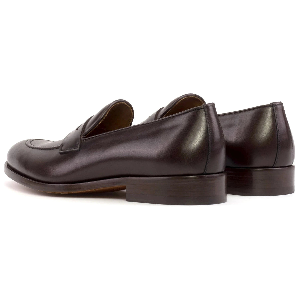 Milton - Mocassins cuir marron foncé – vue 3