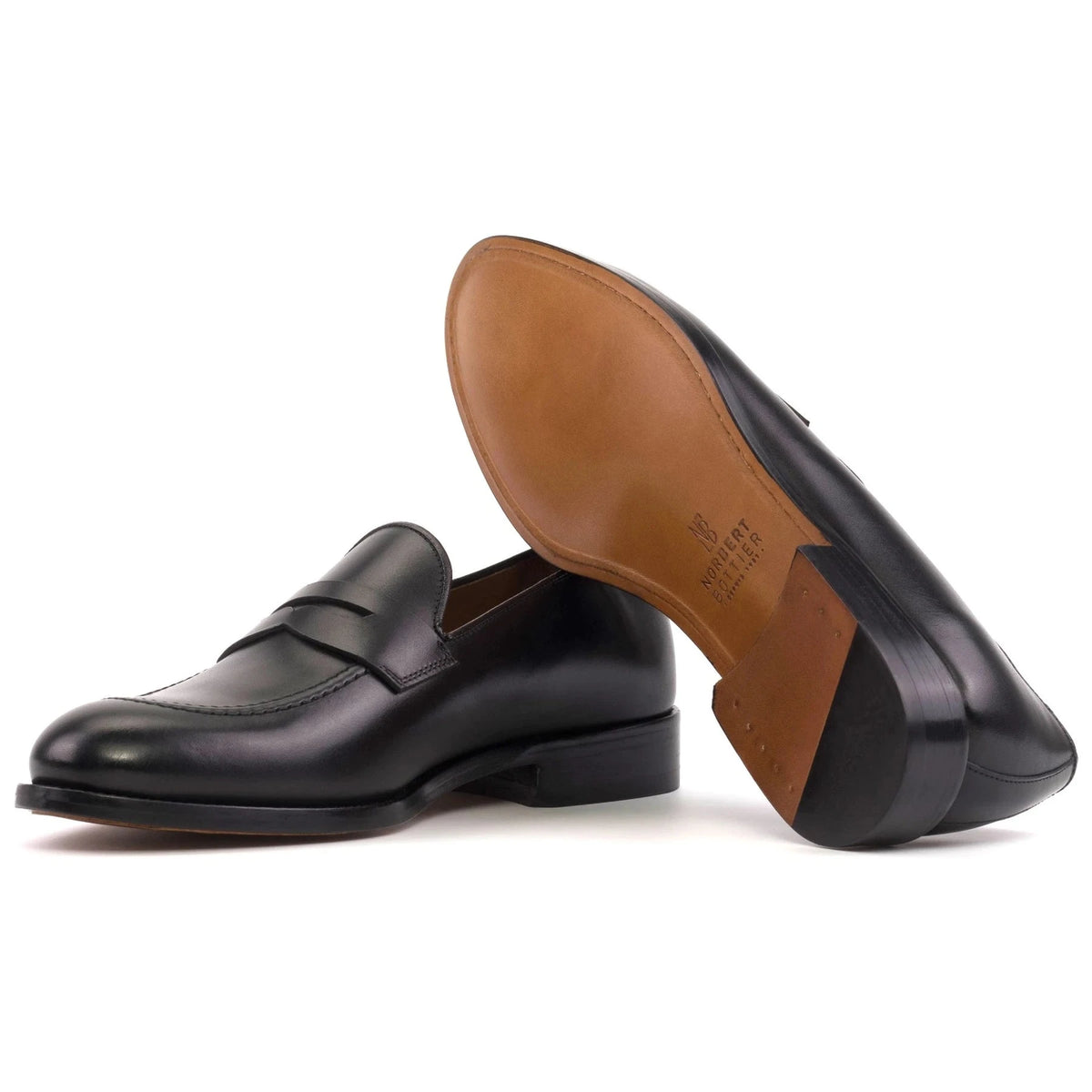 Milton Mocassins cuir noir Homme