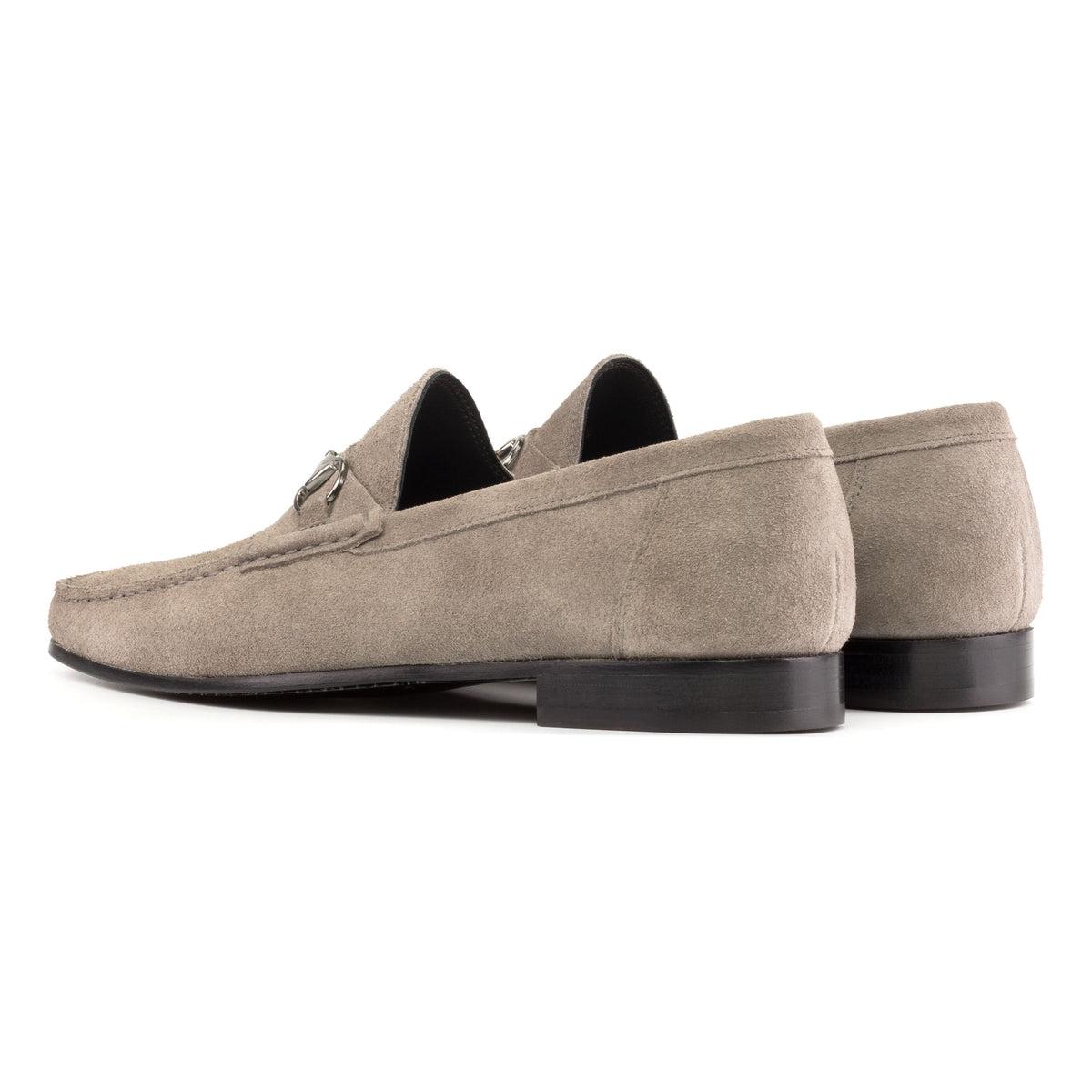 Mocassin à mors en daim gris – vue 3