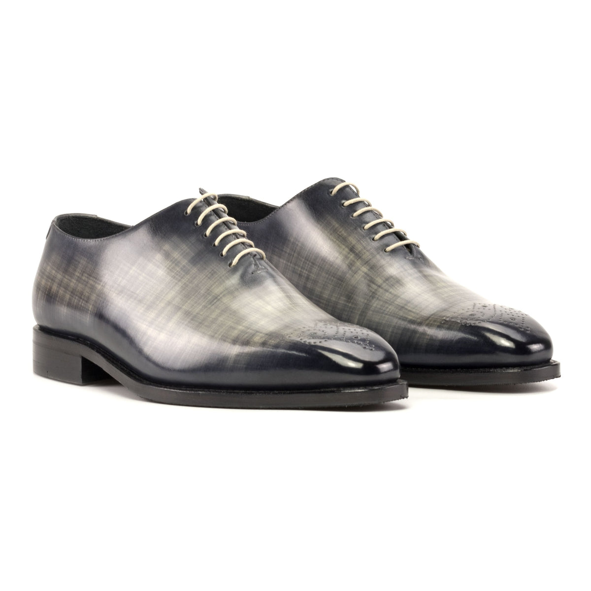 One Cut en cuir gris patiné – vue 1