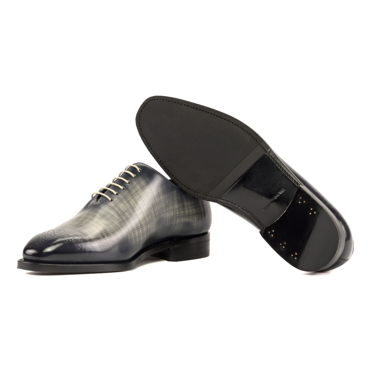 One Cut en cuir gris patiné – vue 2