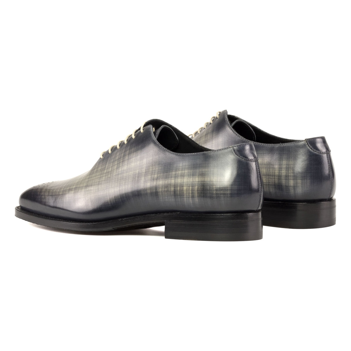 One Cut en cuir gris patiné – vue 3