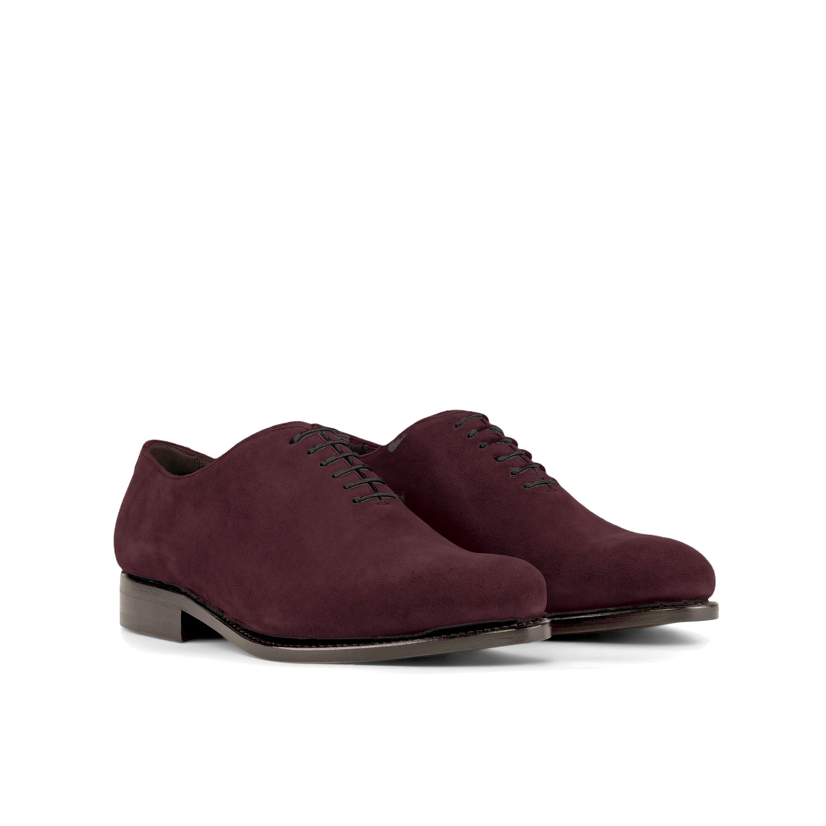 One Cut en daim bordeaux