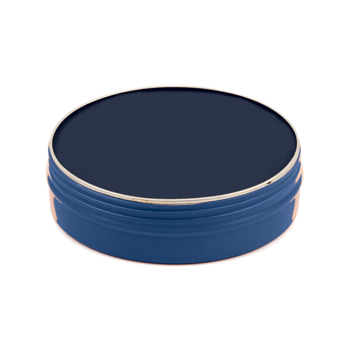 Pâte de cirage bleu marine 100 ml Norbert Bottier, boîte métal de 100 ml, ouvert