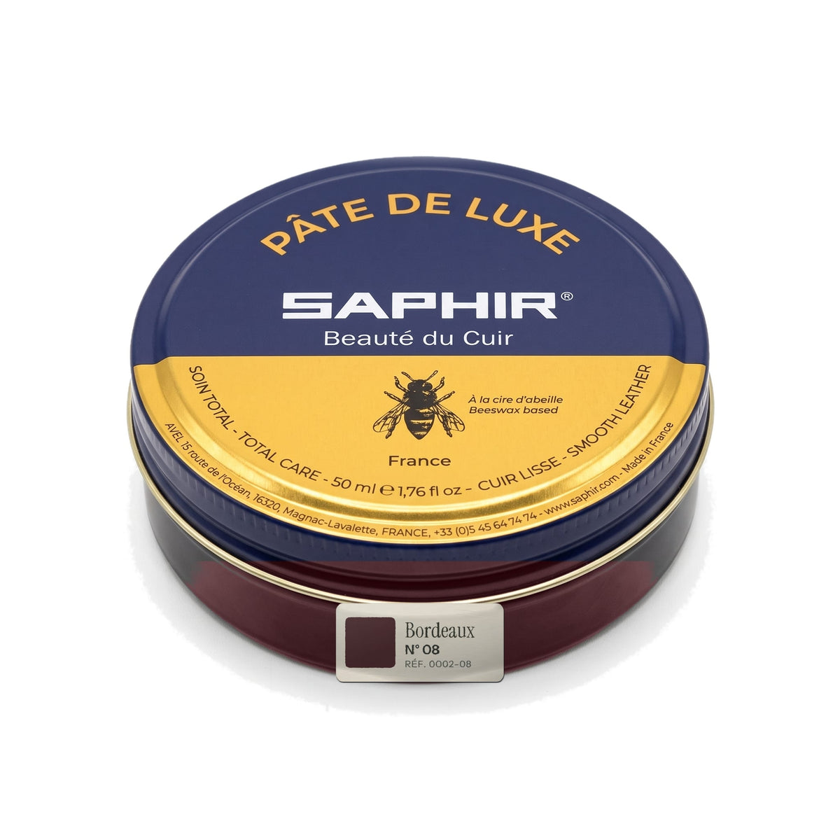 Pâte de Luxe Saphir Bordeaux, boîte métal de 50 ml
