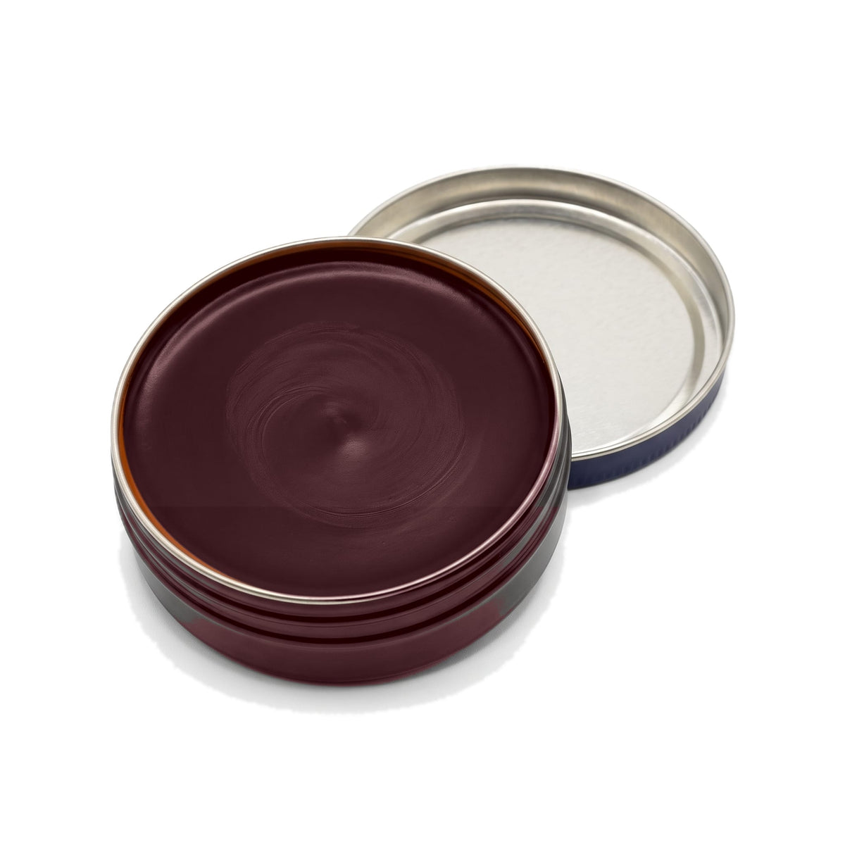 Pâte de Luxe Saphir Bordeaux, boîte ouverte, cire visible