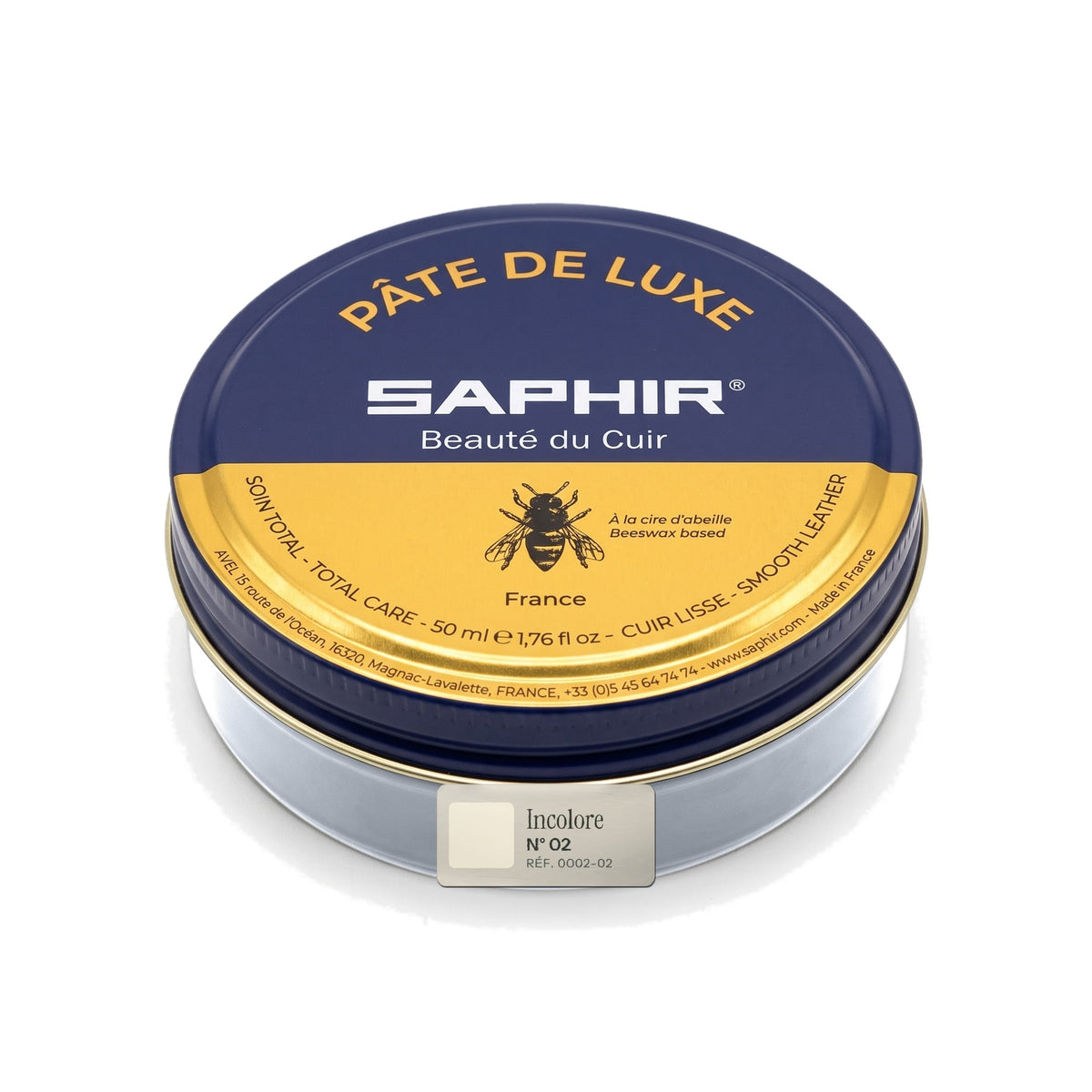 Pâte de Luxe Saphir Incolore, boîte métal de 50 ml