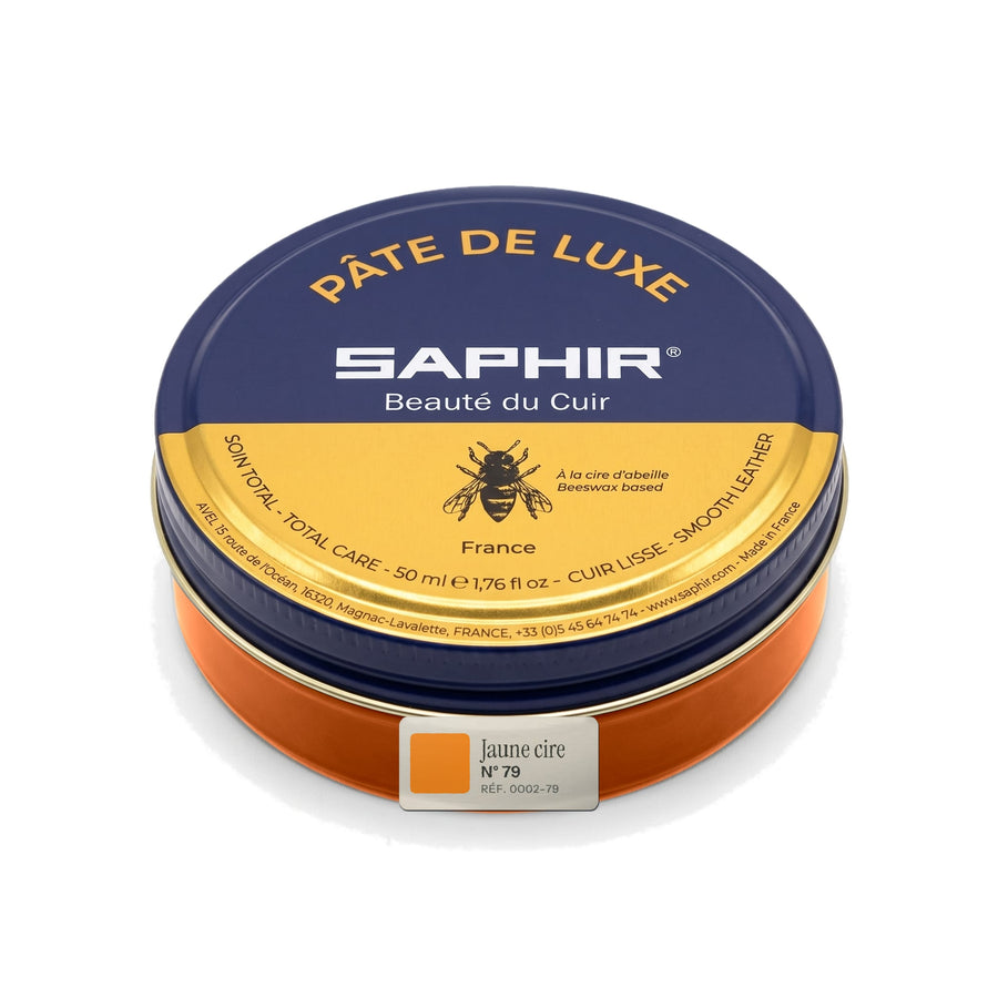 Pâte de Luxe Saphir Jaune cire, boîte métal de 50 ml
