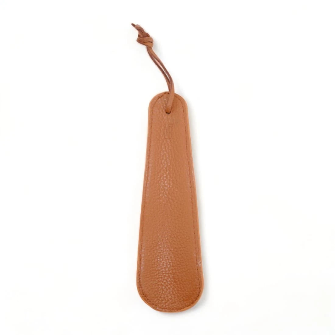 Petit chausse-pied en cuir grainé Gold