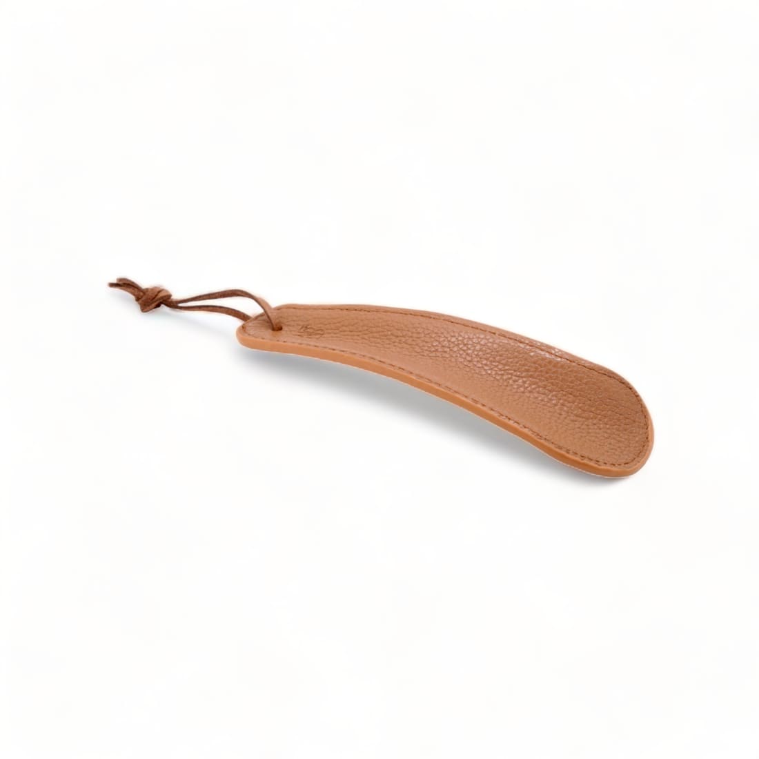 Petit chausse-pied en cuir grainé Gold – vue 3