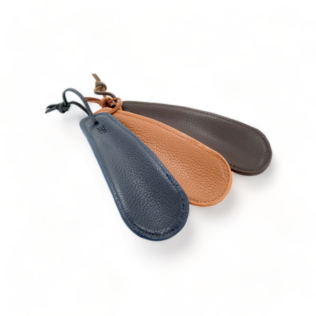 Petit chausse-pied en cuir grainé Gold – vue 4