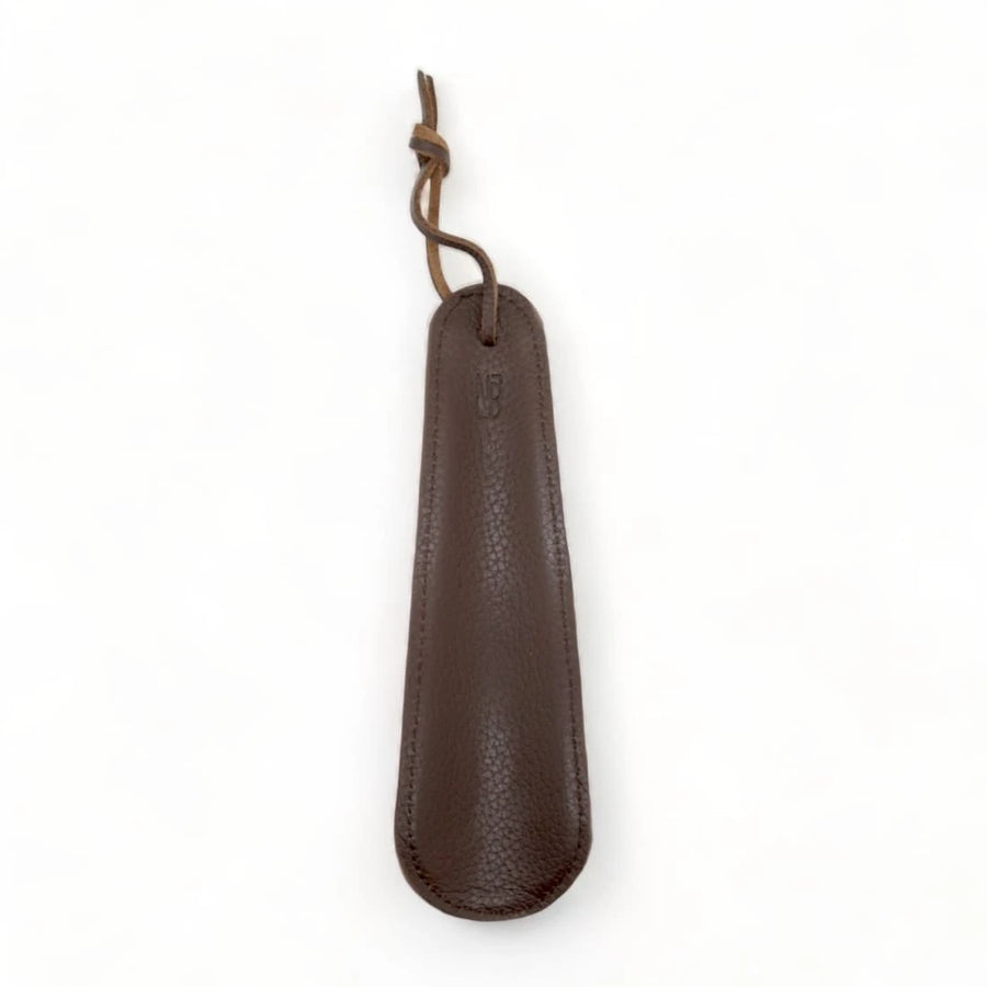 Petit chausse-pied en cuir grainé Marron - Accessoires