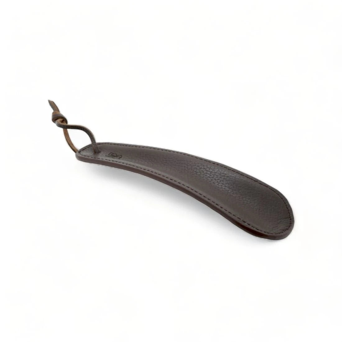Petit chausse-pied en cuir grainé Marron Foncé - Accessoires