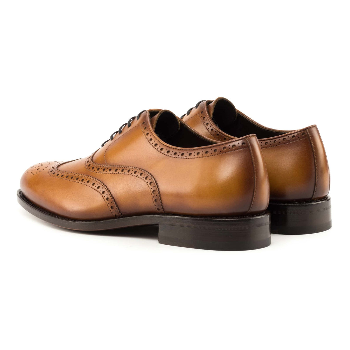 Richelieu fleuri en cuir gold – vue 3
