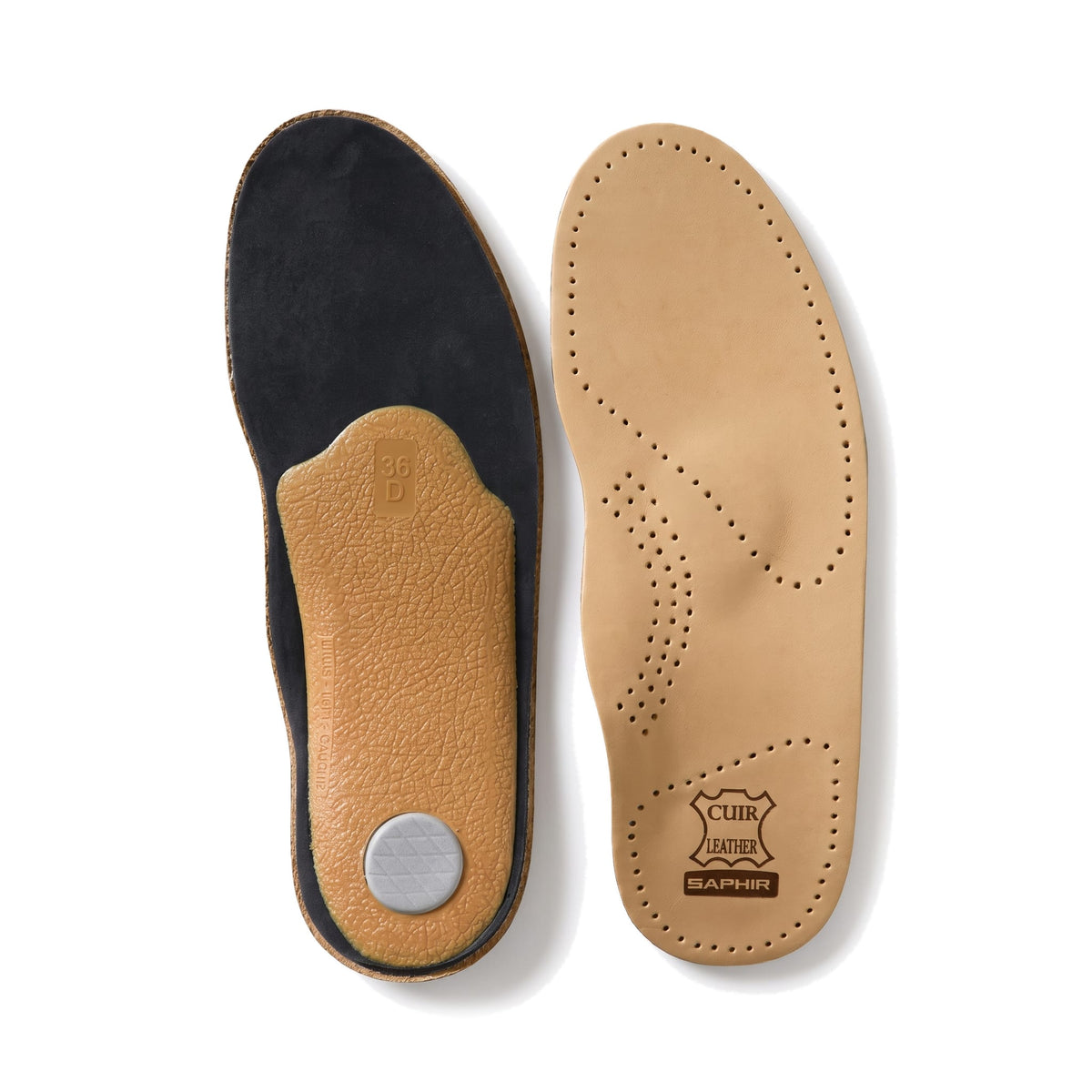 Semelles anatomiques Saphir, paire de semelles de 36