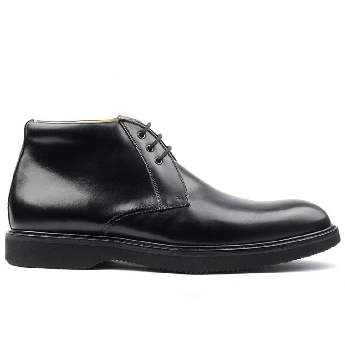 Chukka Boot's Cuir Noir – vue 2
